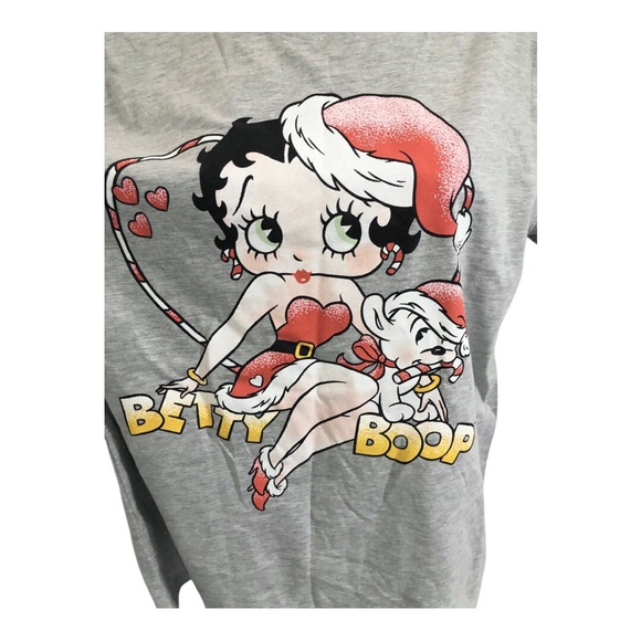 Betty Boop festive betty boop in red Christmas holiday dress tshirt size large - Picture 3 of 8